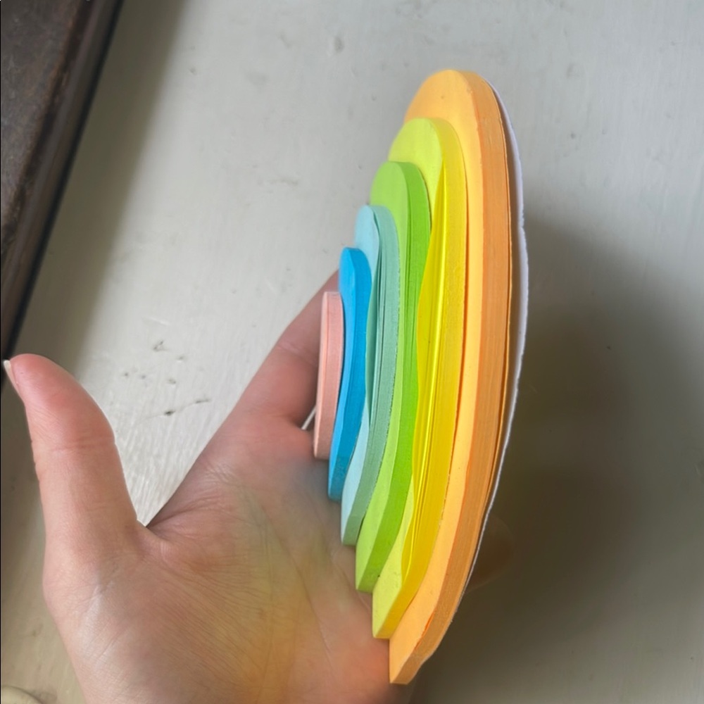 Colorful Rainbow Stacked post it notes - Picture 3 of 4